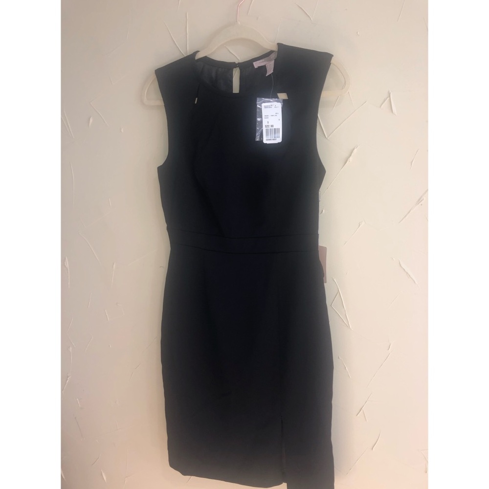Forever 21 Sheath Midi Sheath Dress Black